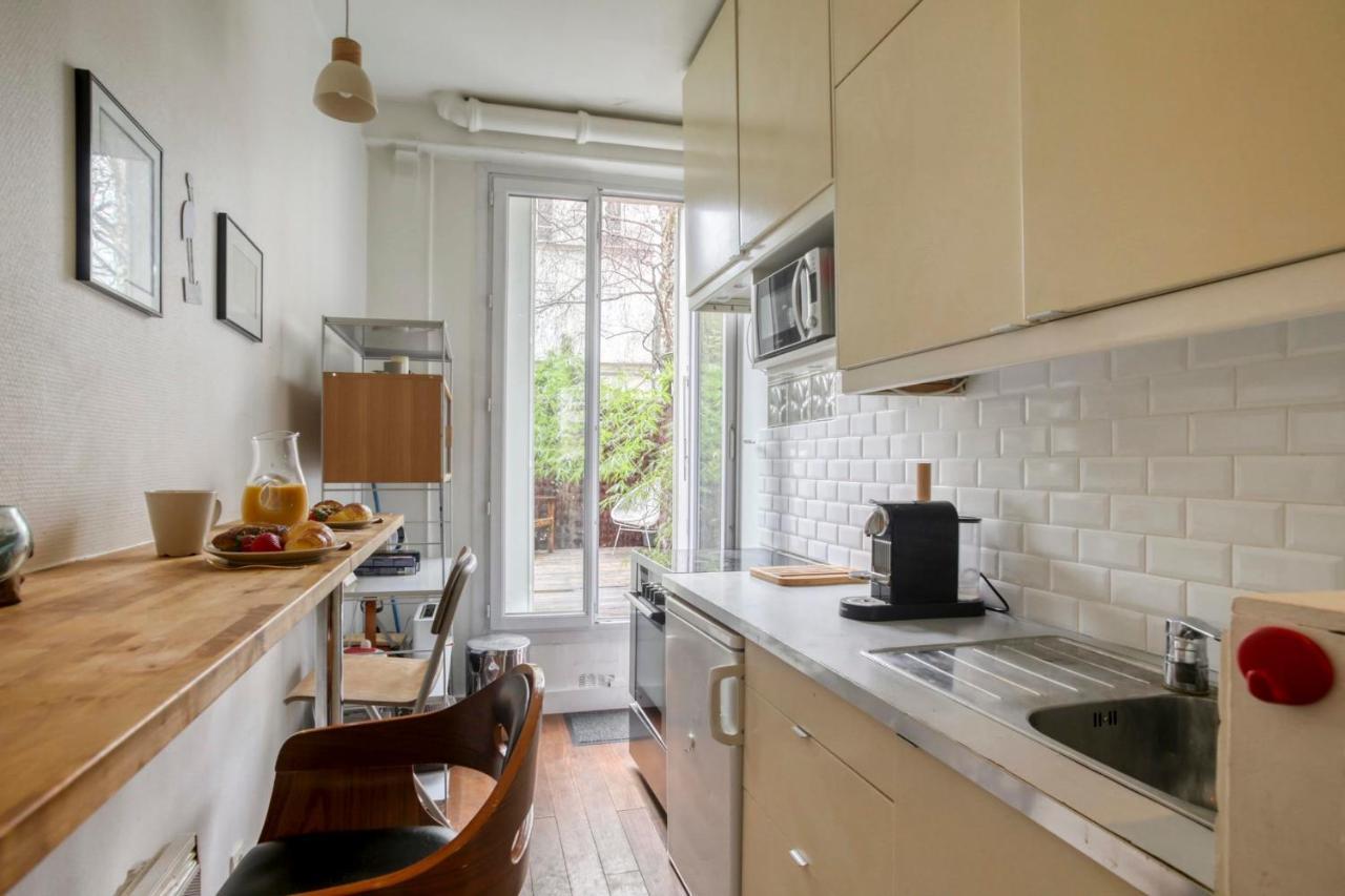 Hidden Abode With Large Patio In Buttes-Chaumont - Paris Παρίσι Εξωτερικό φωτογραφία
